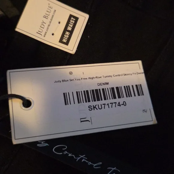 Judy Blue Set You Free High-rise Tummy Control Skinny Fit Black Denim - Picture 4 of 4